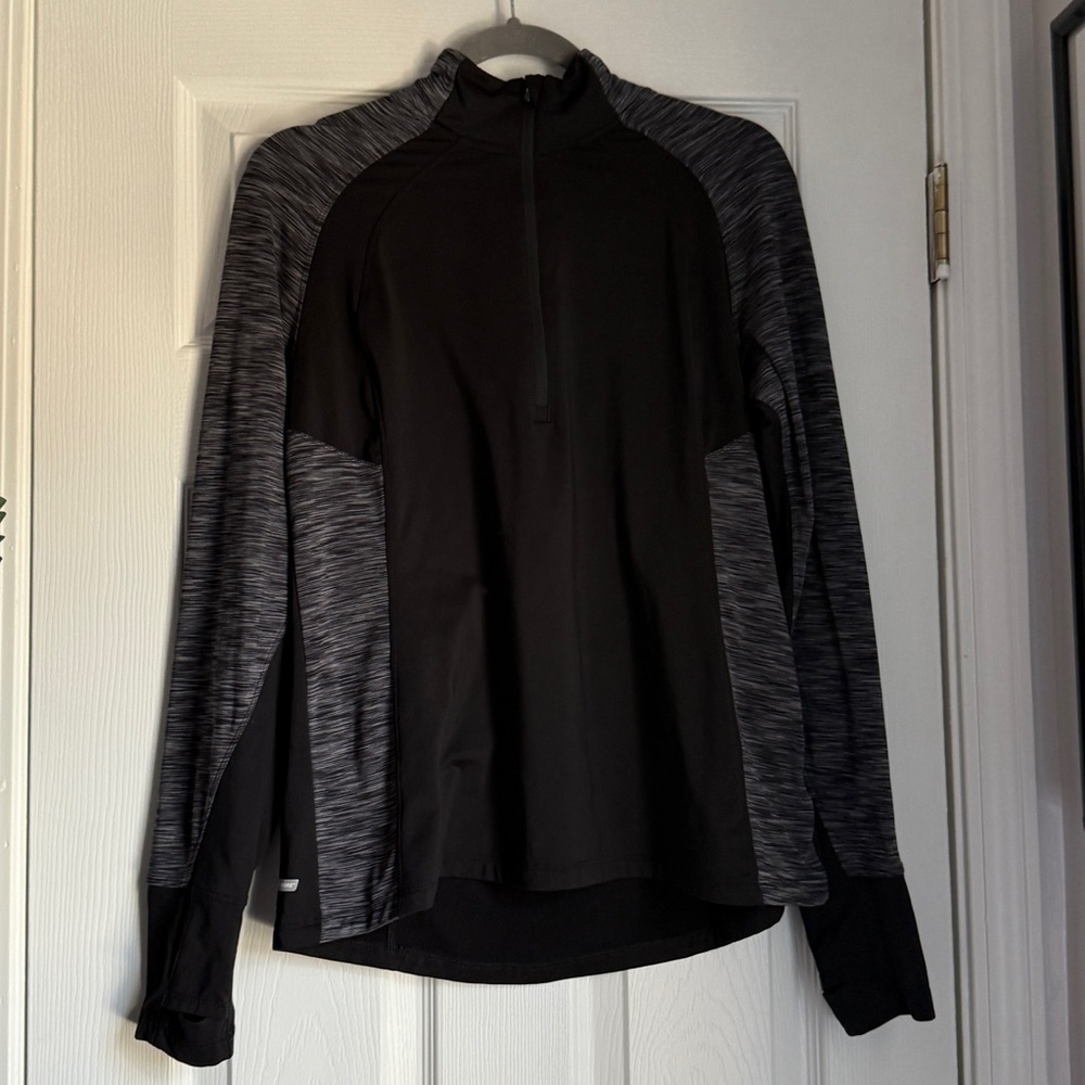 Danskin Now Dri-More Half Zip Activewear Pullover w/ Thumb Holes| Women’s Size L